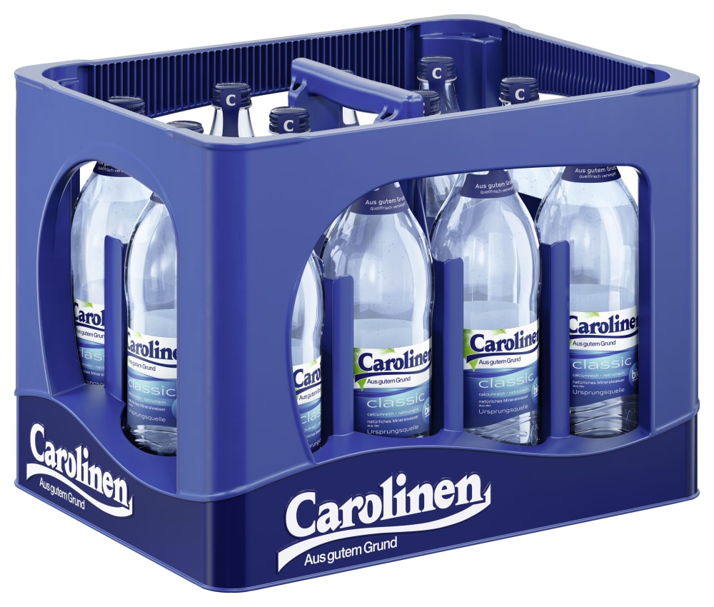 Carolinen Mineralwasser – Kiste