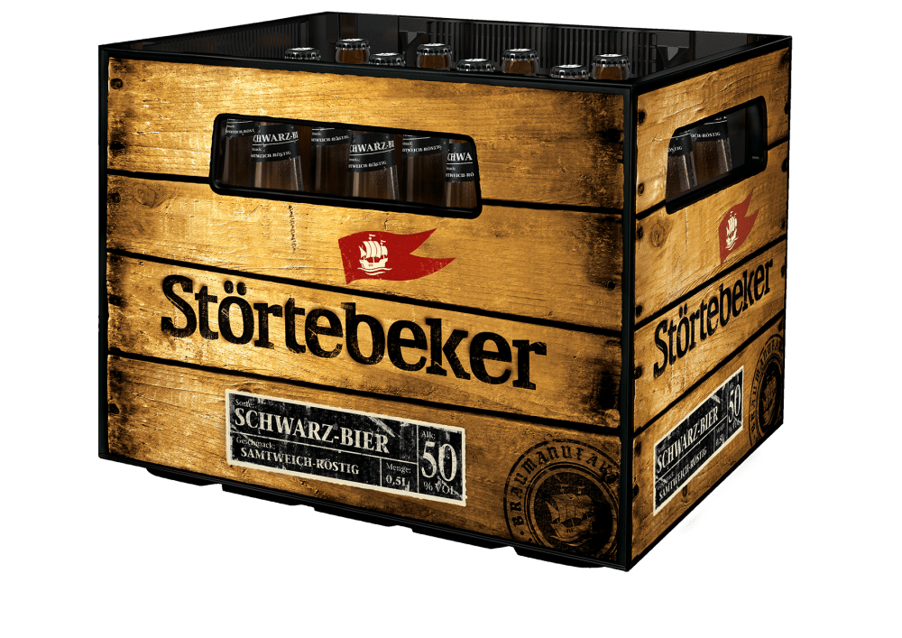 Störtebeker Schwarz-Bier – Kiste